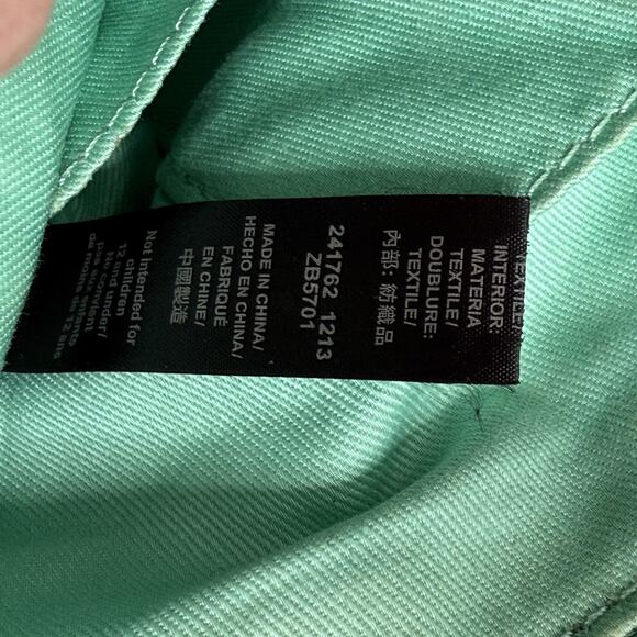 Fossil Mint Green Cowhide Leather Sydney Zip Top Crossbody Handbag Purse Medium - Picture 12 of 16